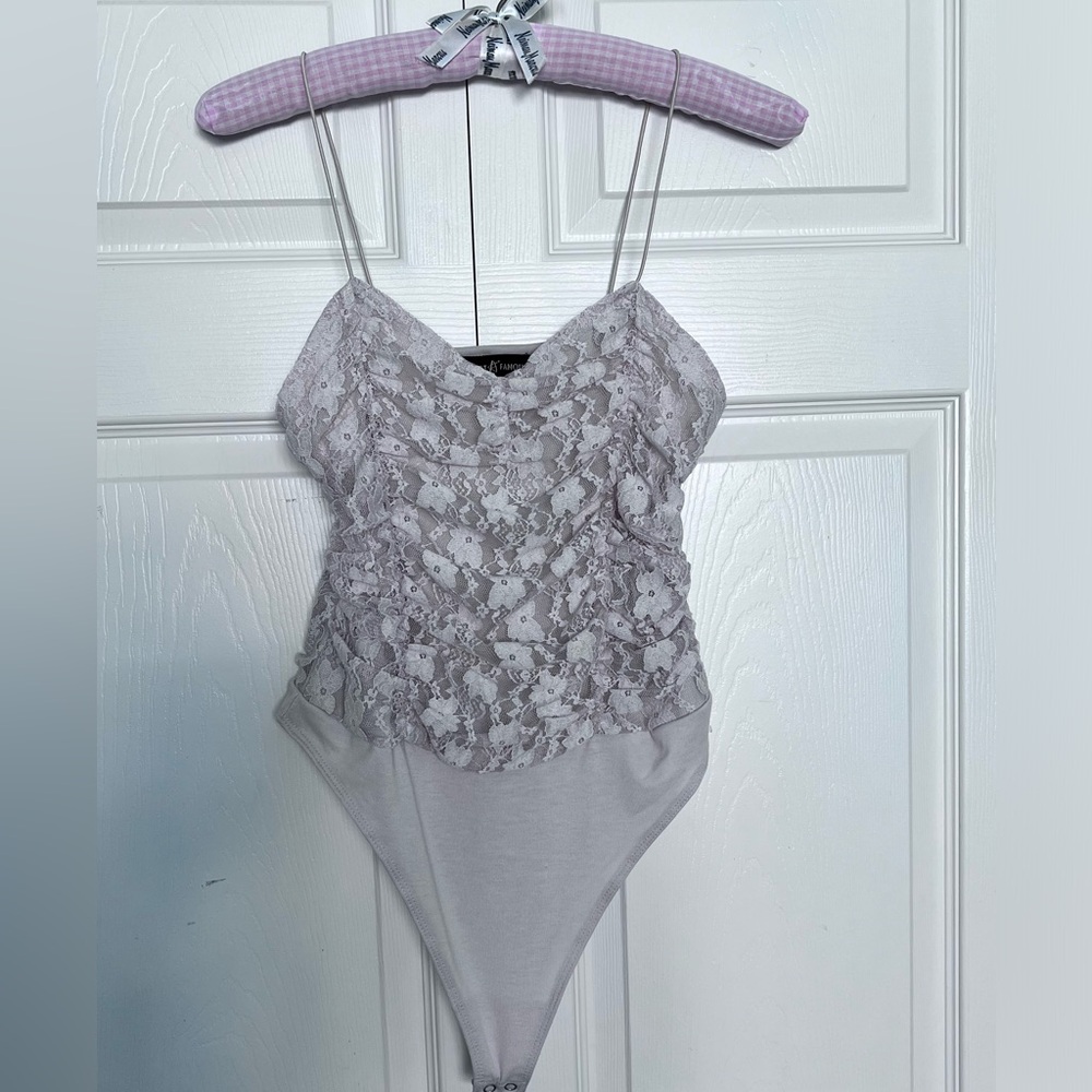 Almost Famous Lace Bodysuit-Size M